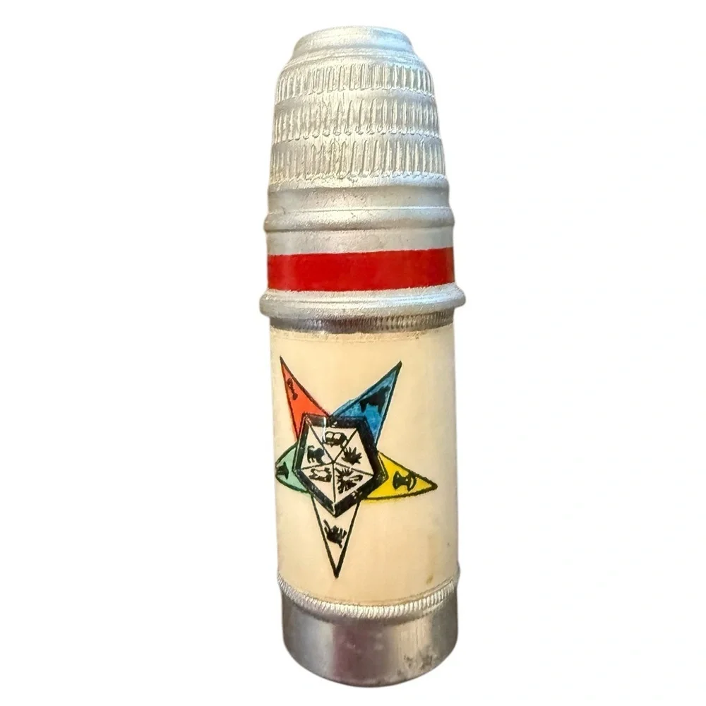 Vintage Order of the‎ Eastern Star Masonic Porcelain Needle & Thread Holder 2